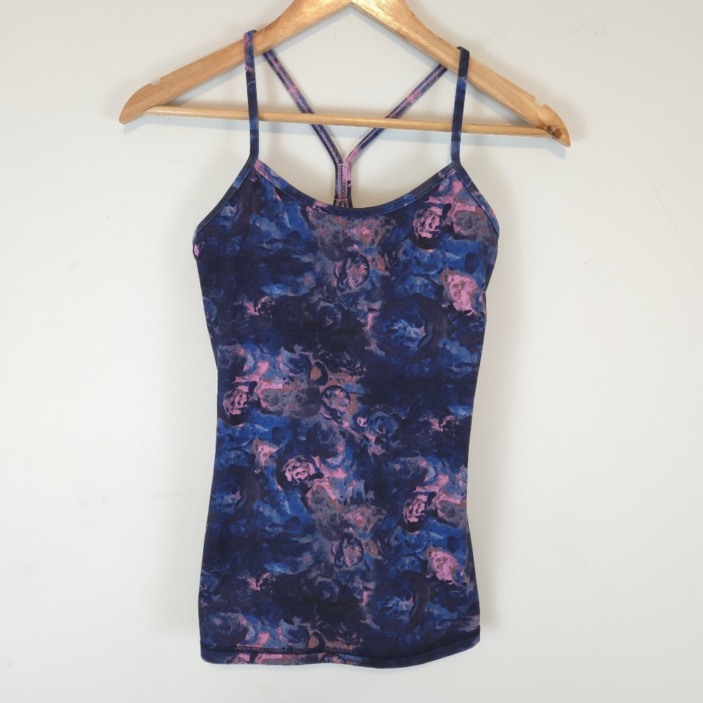 Lululemon Power Y Tank *LuonMoody Mirage Bark Berry Deep Navy